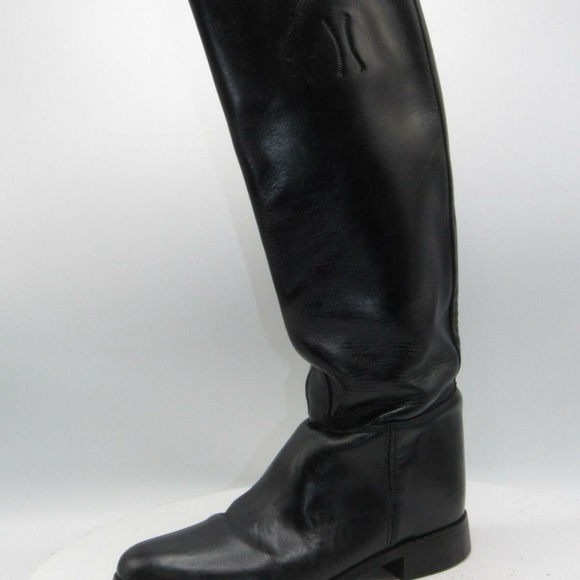 Vintage Police Sz 7 B Black Equestrian Boot C1B E4 - Picture 5 of 8